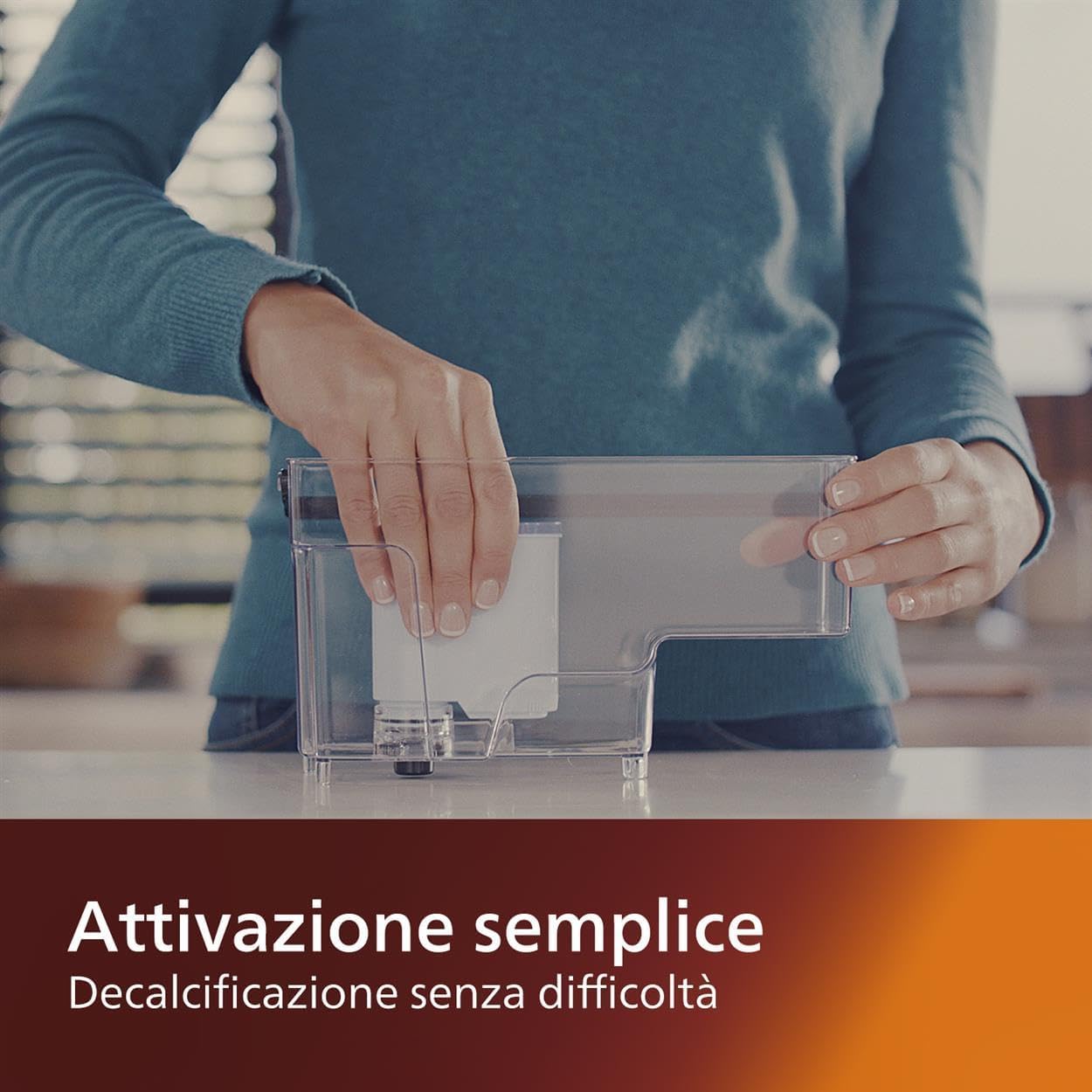 Philips Filtro dell'acqua AquaClean - Nessuna decalcificazione fino a 5000 tazze, Prolunga la durata della macchina, Filtrazione micro-porosa, Confezione da 2 (CA6903/22)