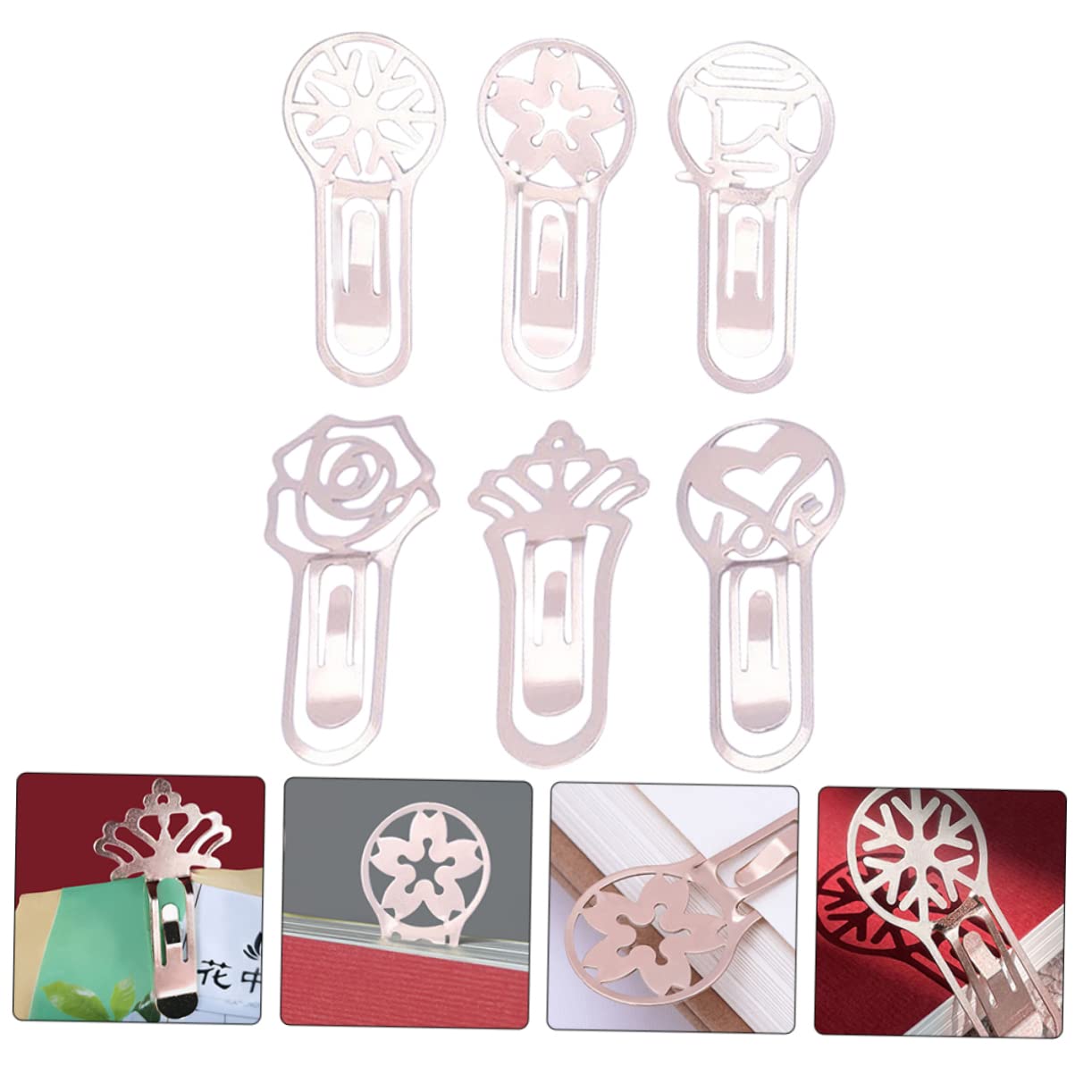 SHINEOFI 30pezzi Segnalibri Decorativi Design Classico Elegante Accessori Per Lettura Compatto e Leggero Stile Casuale