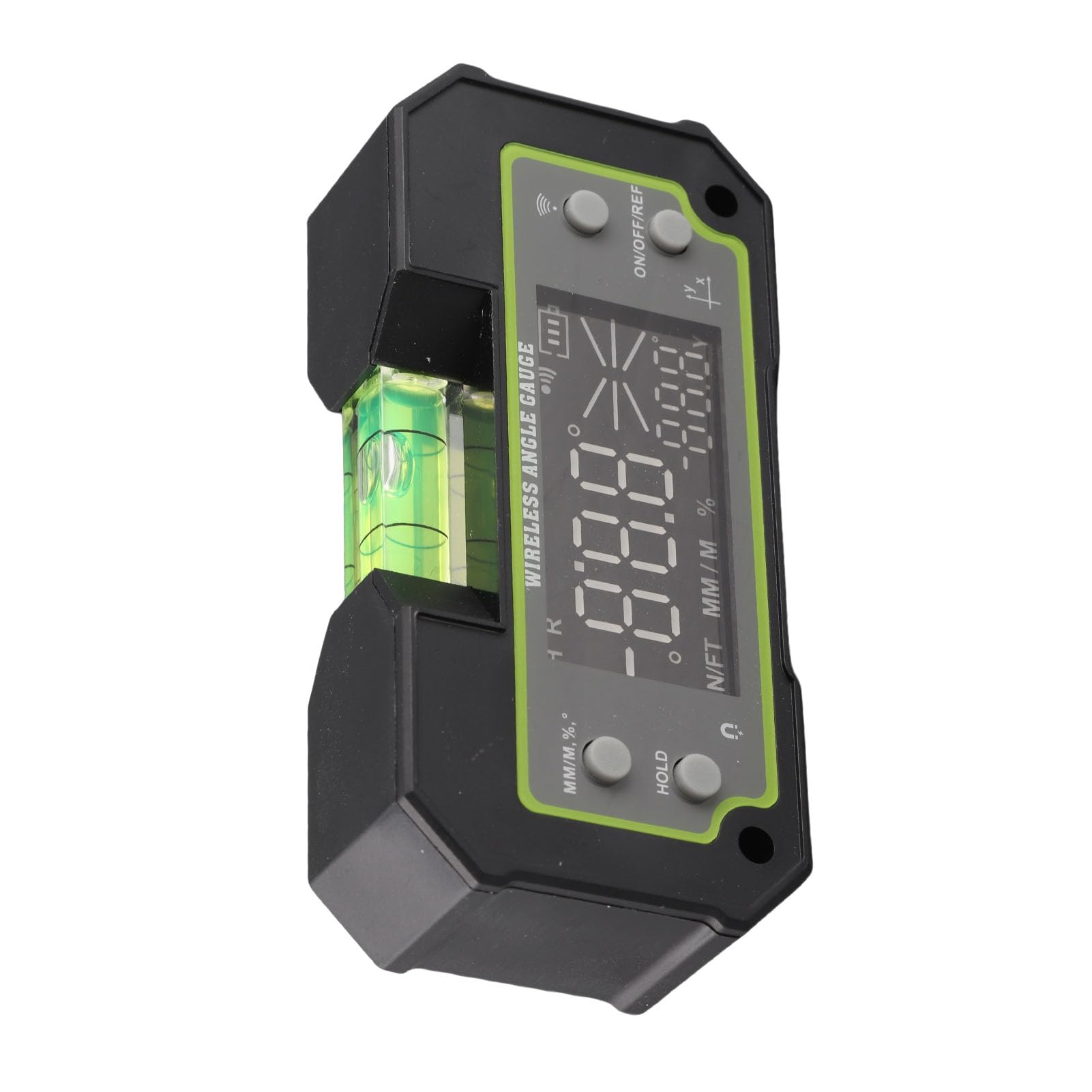 Medidor de ángulo Digital con Bluetooth, Inclinómetro de Dos Ejes Pantalla LCD de Adsorción Magnética Buscador de ángulo Electrónico con Manual de Usuario