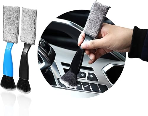 Miniatura 1 de Cepillo para detalles del interior del automóvil, recolectores de polvo para eliminación de cerdas ultra suaves, tablero de limpieza universal del