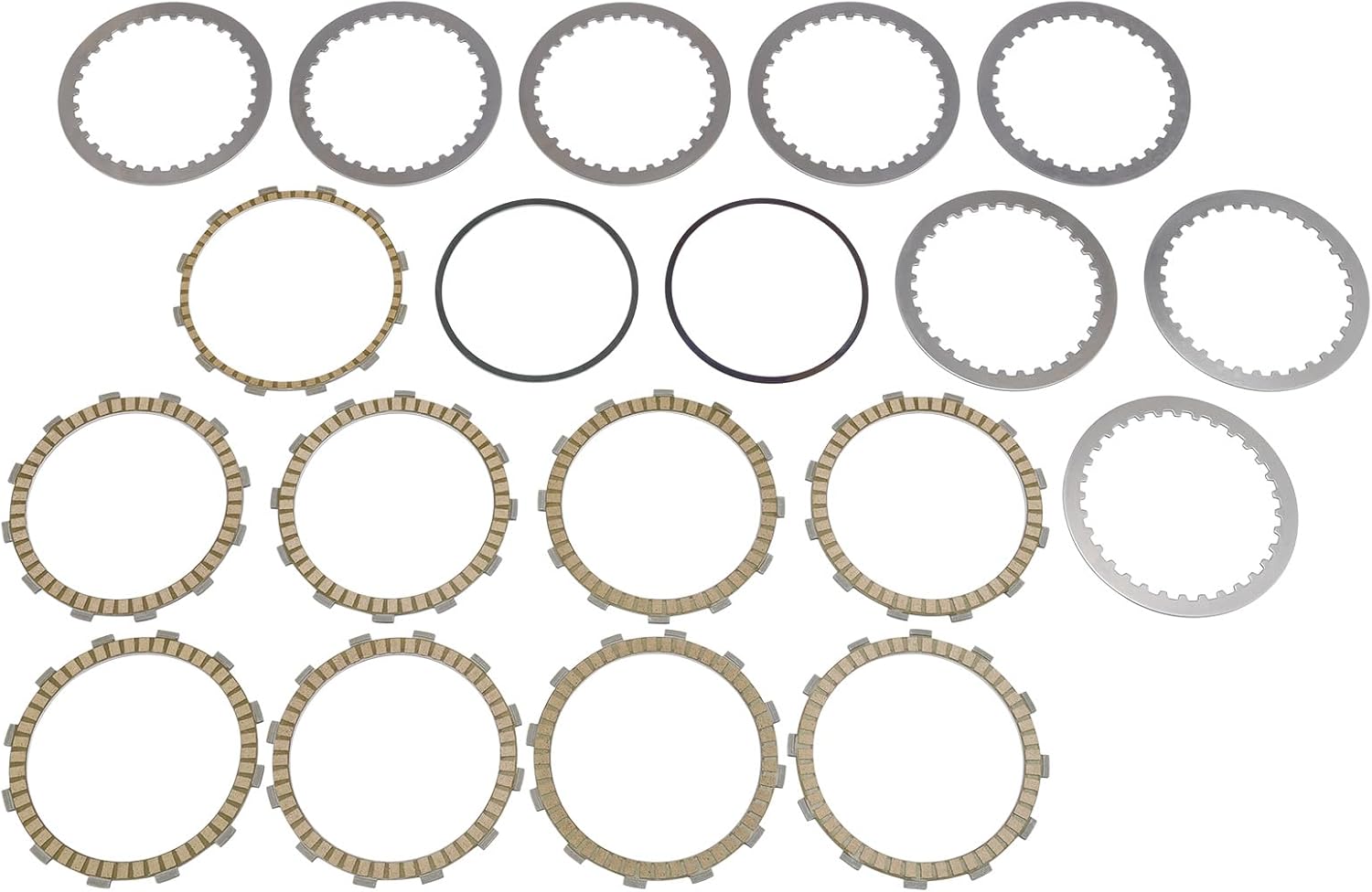 TCT-MOTORPARTS Drive Clutch Plates Kit Fits for Harley Twin Cam Touring Road King Softail Dyna Twin Cam 1999-2017