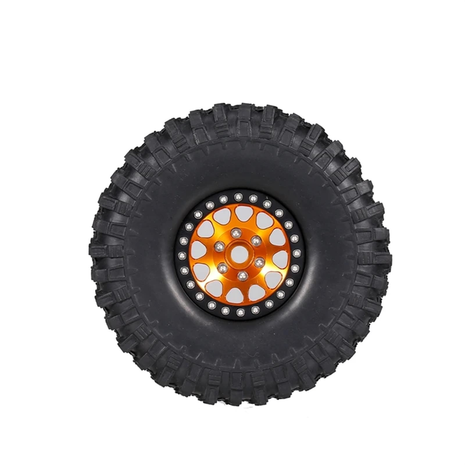 RC Pneus Jante Compatible avec Axial SCX10 90047 SCX10 III AXI03007 Lot De 4 Pneus De Jante De Roue À pour Talon en Métal 1.9 pour Voiture sur Chenilles RC 1/10