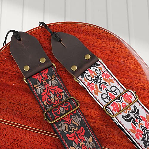 CuisinSmart Sangles de guitare à motif brodé – Longueur réglable – Pour guitare acoustique, basse, instrument de musique - Les Beatles, Paul McCartney, John Lennon, RIngo Starr, George Harrison CuisinSmart Sangles de guitare à motif brodé - Longueur réglable - Pour guitare acoustique, basse, instrument de musique – Image 6