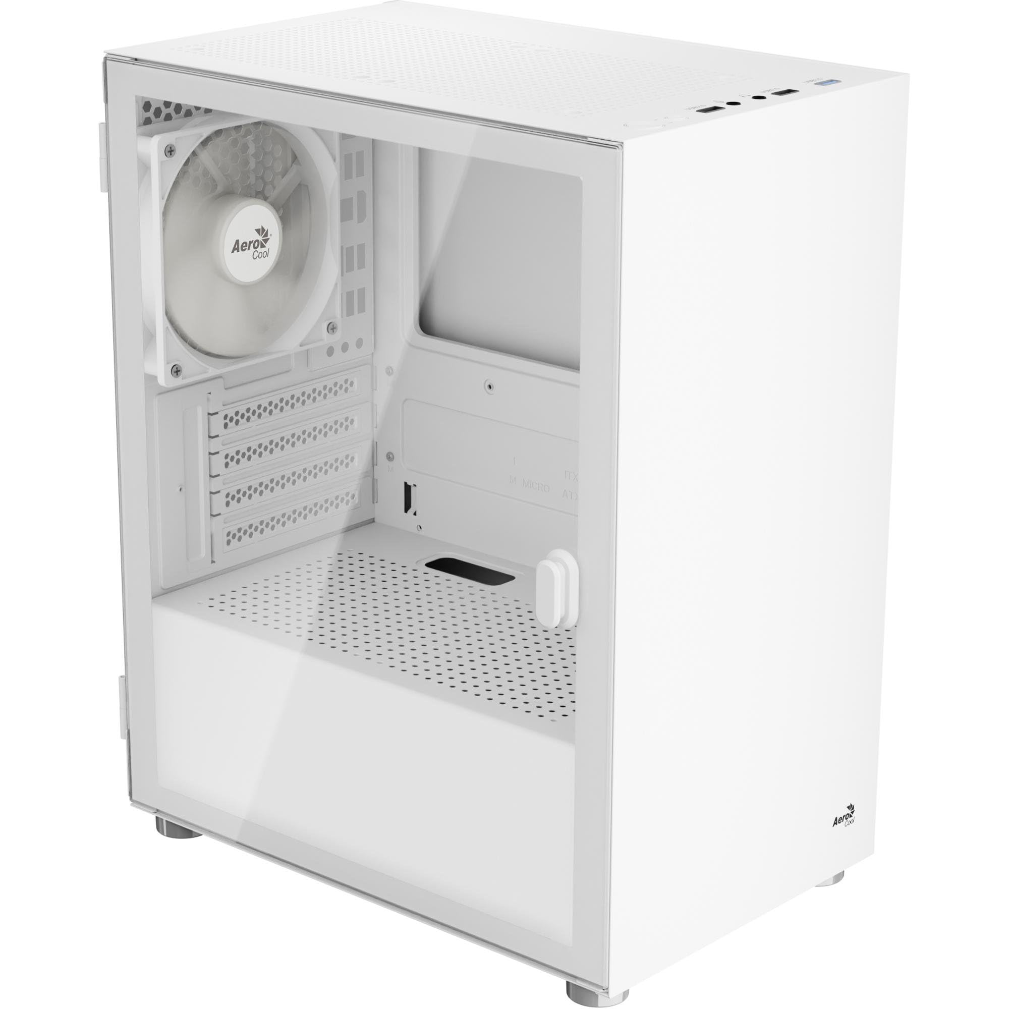 Mini Aerocool CS-111-G-WT-v1 (wei?, Tempered Glass) (ACCS-PC19013.21)
