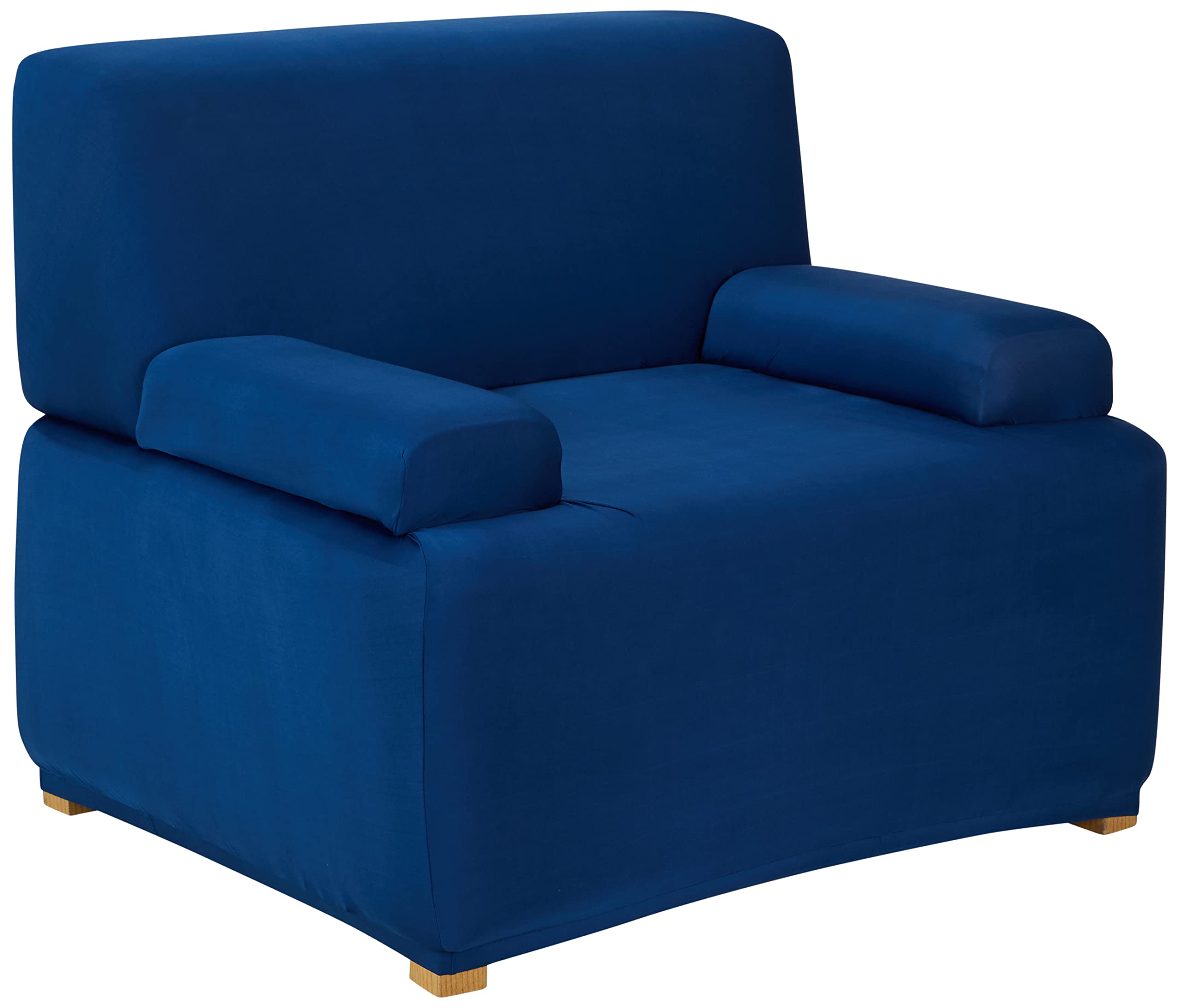 Amazon Brand - Solimo Polyester Spandex Stretchable Sofa Slipcover (1 Seater, Blue) (B0BQRGV3J9) Amazon Price History, Amazon Price Tracker