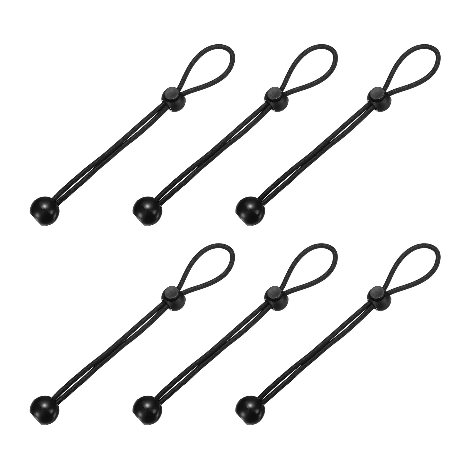 PATIKIL Ball Bungee Cords, (20cm / 8 Inch, Black) (6 PCS) Universal Bungee Tie Downs, Suit for Exterior Roller Shades and Outdoor Roller Blinds Tents Canopies Tarp