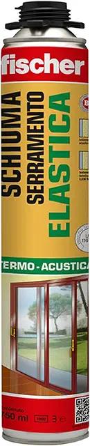 Schiuma Isolante Fischer PUP E 750 per Finestre e Porte