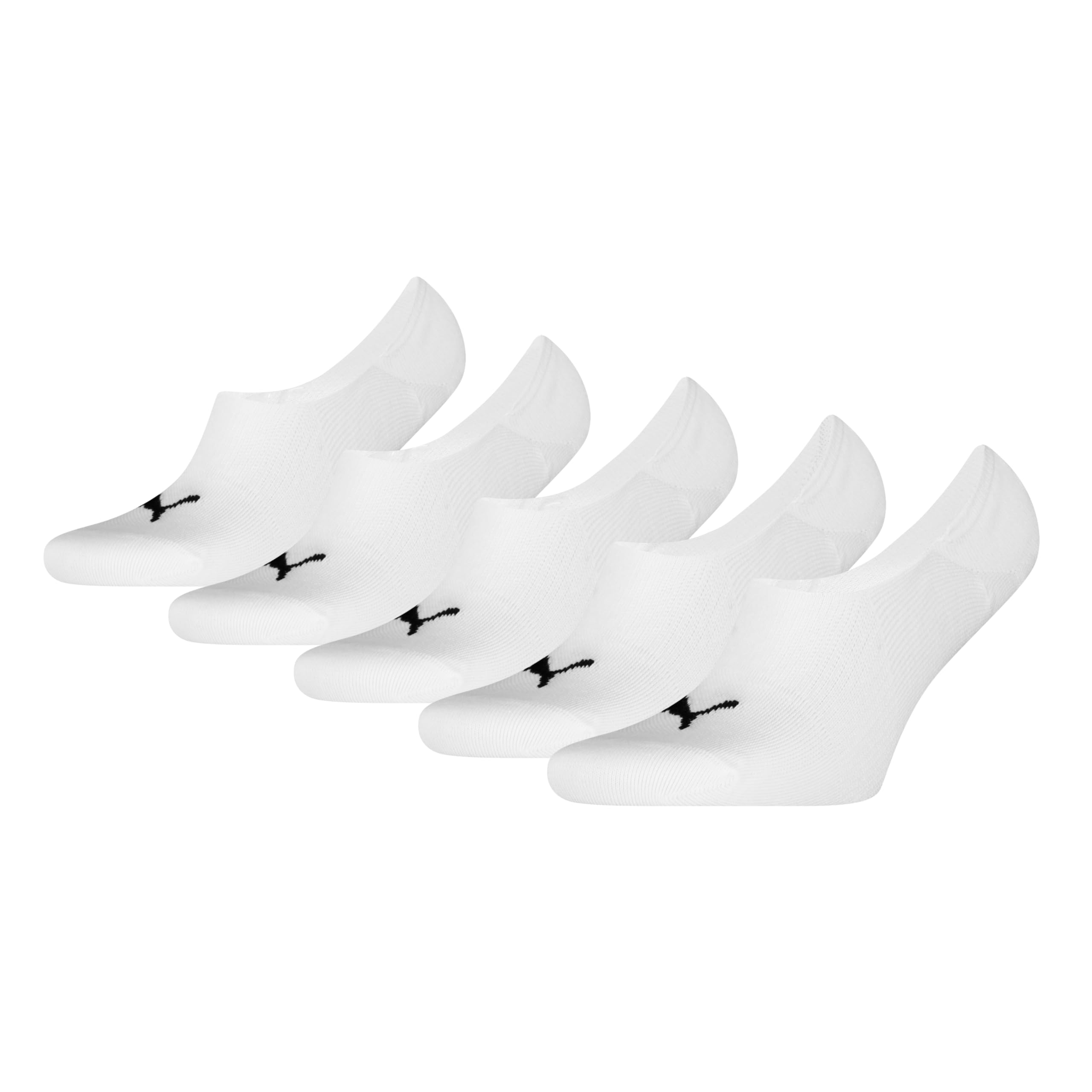 PUMA Mid Cut Footie Unisex footie, White, 7-8 UK