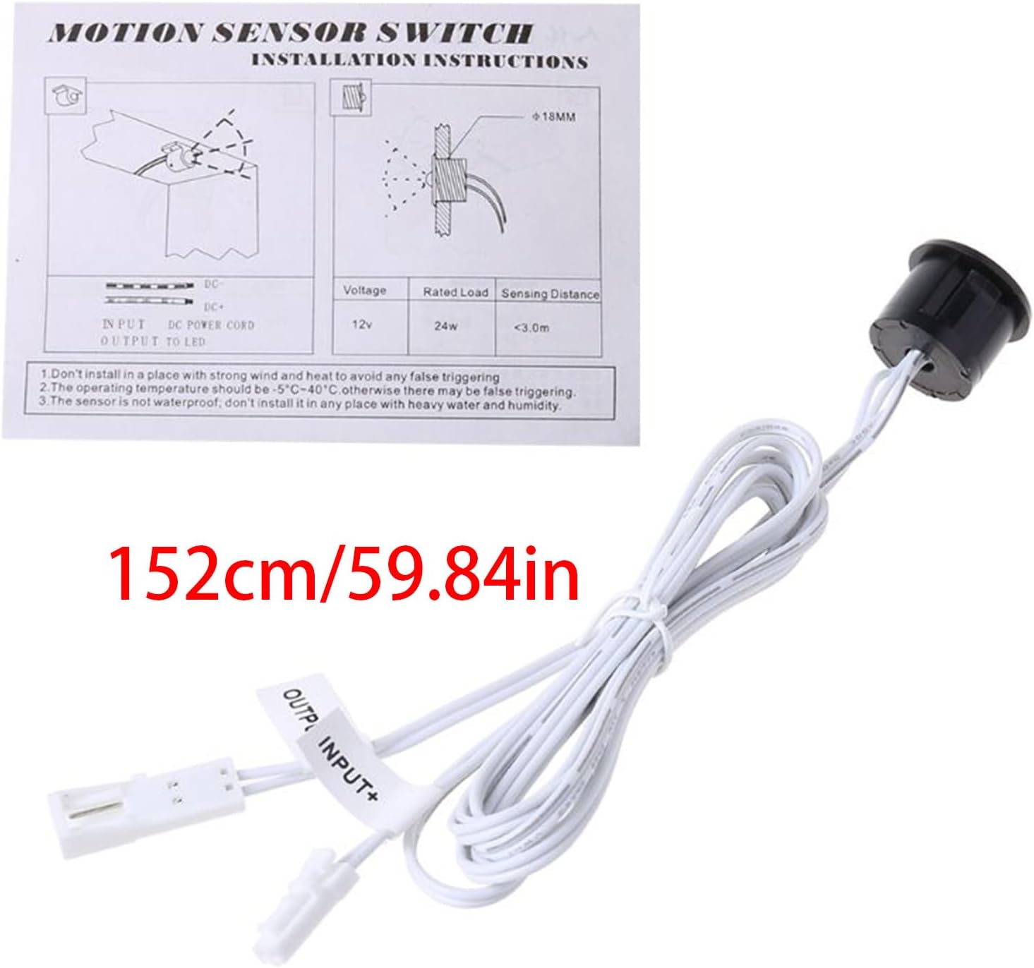DC12V LED Light PIR Motion LED Lights ​Automatic Module Body Motion Activated