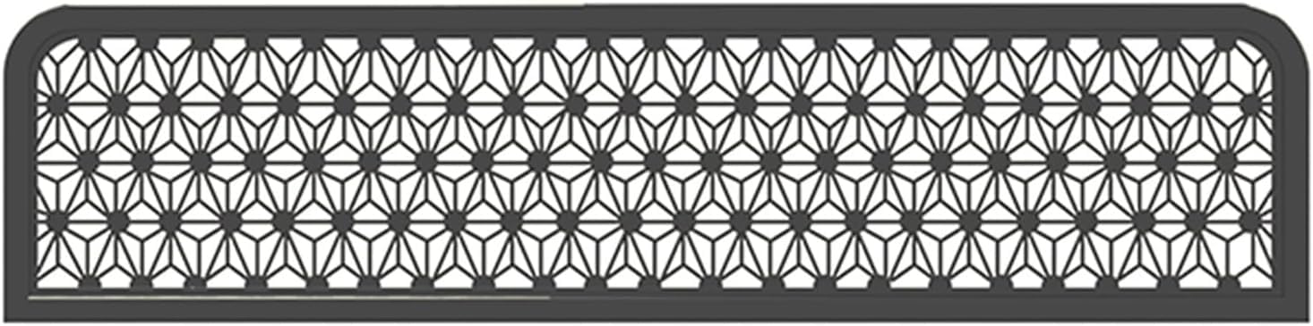 ZYCHSJXA Dividers For Dining Areas, Semi-Privacy Space Decorative Partition Restaurant Countertop Divider Glass Partitions(Black-a,90cm)