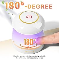 Vista 4 de MEKK Mini luz UV para uñas de gel, lámpara de uñas LED UV inalámbrica de un solo dedo de 18 W, lámpara portátil de curación profesional pequeña