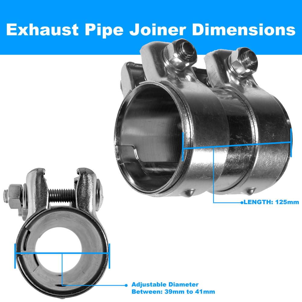 Exhaust Sleeve Connector Clamp Aluminium/Stainless Steel Band Clamps