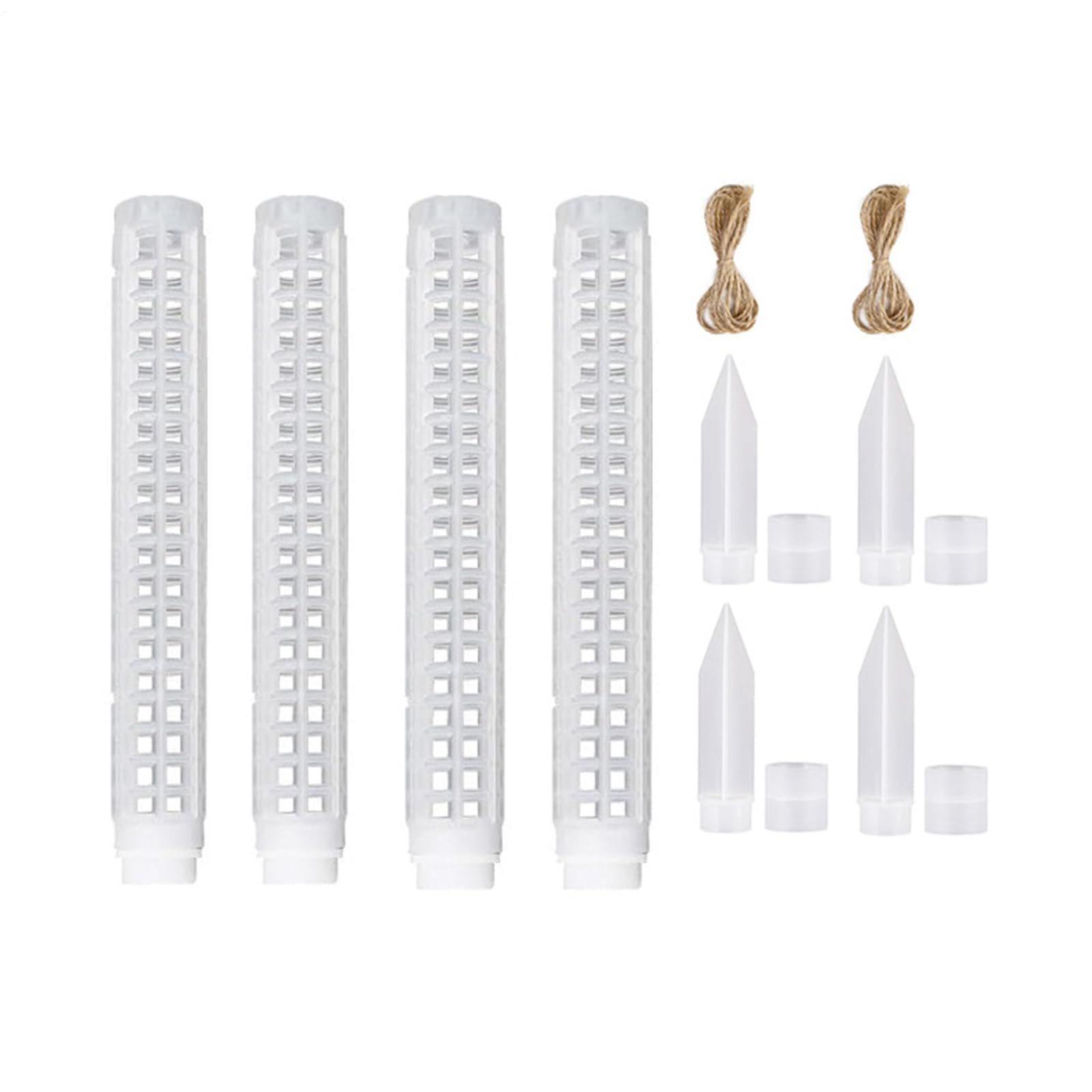 Moosstab Für Pflanzen 65 cm stapelbare Pflanzenstütze | Mesh-Design Indoor Pflanzenstäbe Für Innen Außen Balkon Garten Orchidee Ranke