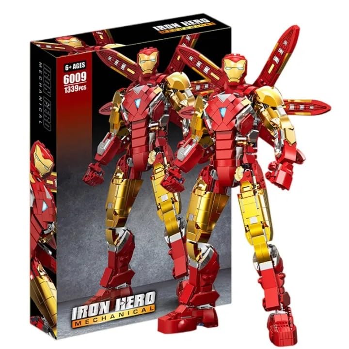 Bestie toys MK85 Iron Hero Mechanical Model Assembly Puzzle Bricks Blocks Educational Toys for Boys and Girls(1339 Pieces) (B0D9H1WFD3) Amazon Price History, Amazon Price Tracker