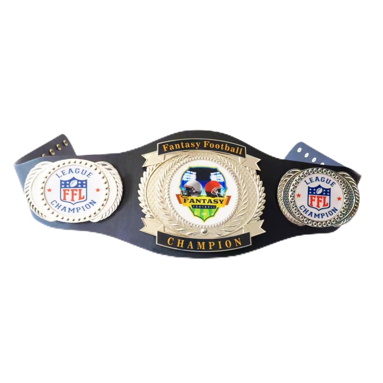 guancrown Fantasy Football Championship Belt - Adjustable Official Fantasy Football Belt - First Place Winner Award for Fantasy Football League