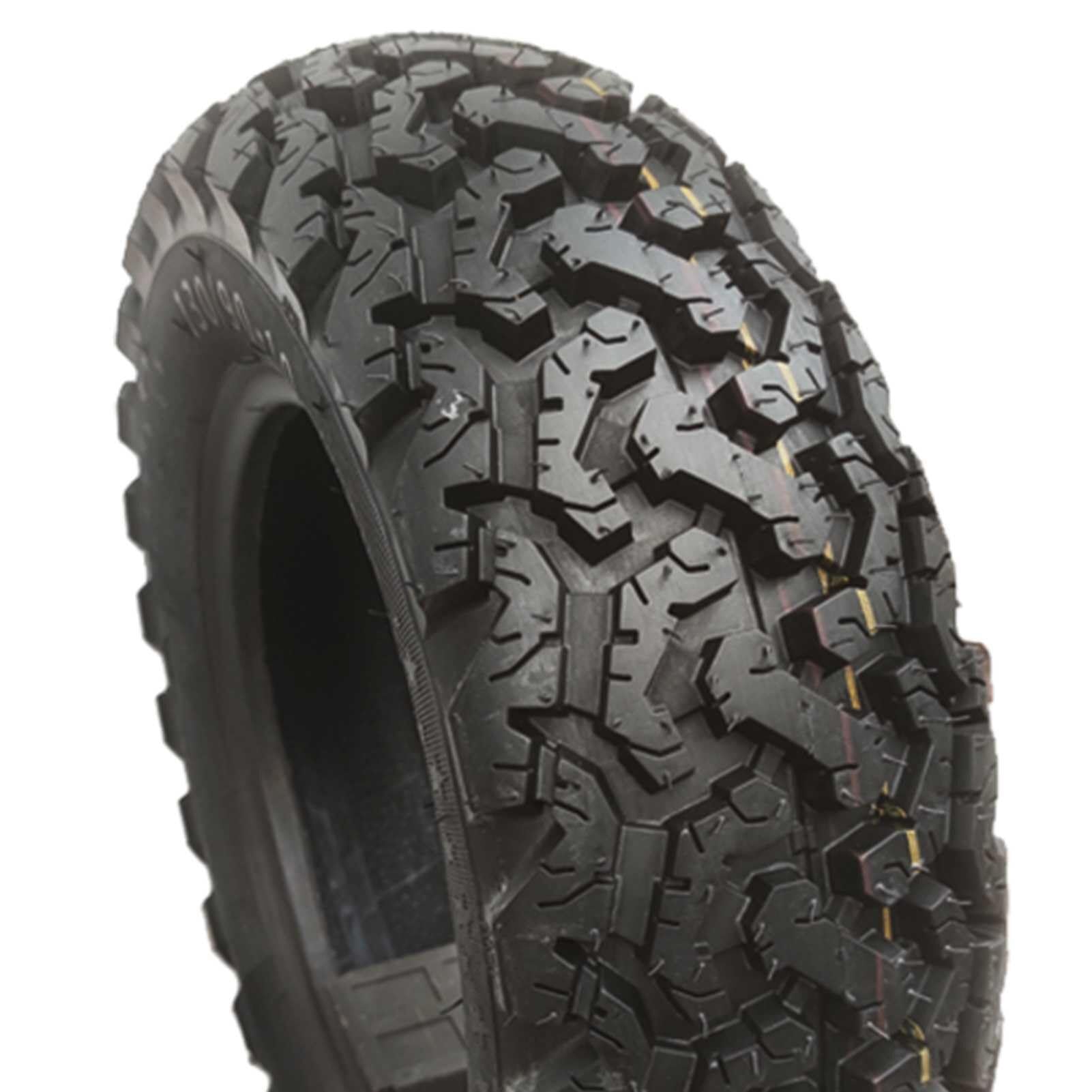 130/90-10 Opona bez Wewnętrznej, 130/90/10 Odporna na Przebicia i Pęknięcia, 6 PR z Blokowym Bieżnikiem dla Motocykla Off-Road, ATV, Motocross, Przednie i Tylne Koło