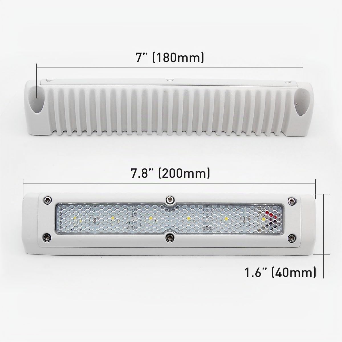 Dream Lighting Luz Toldo Exterior LED Estanca para Caravana Camper Autocaravana IP65 Luz de Porche 12volt 720LM Blanco Frío