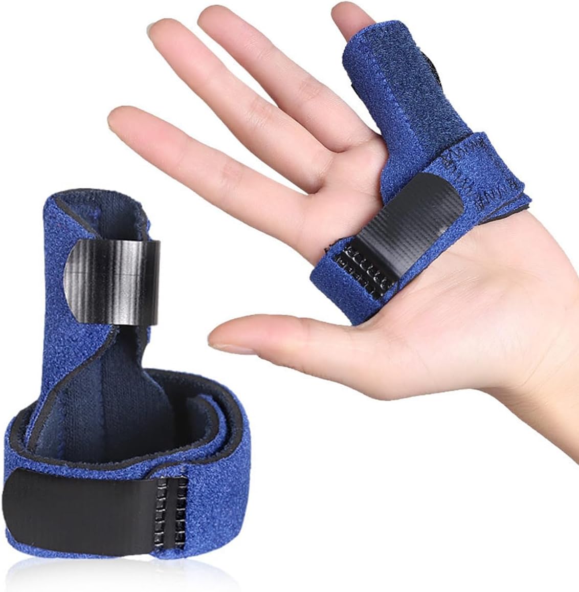ECVV Adjustable Finger Splint Trigger Finger Splint for Alleviating Finger Locking, Popping, Bending, Stiffness, Pain Relief, Left or Right Hand