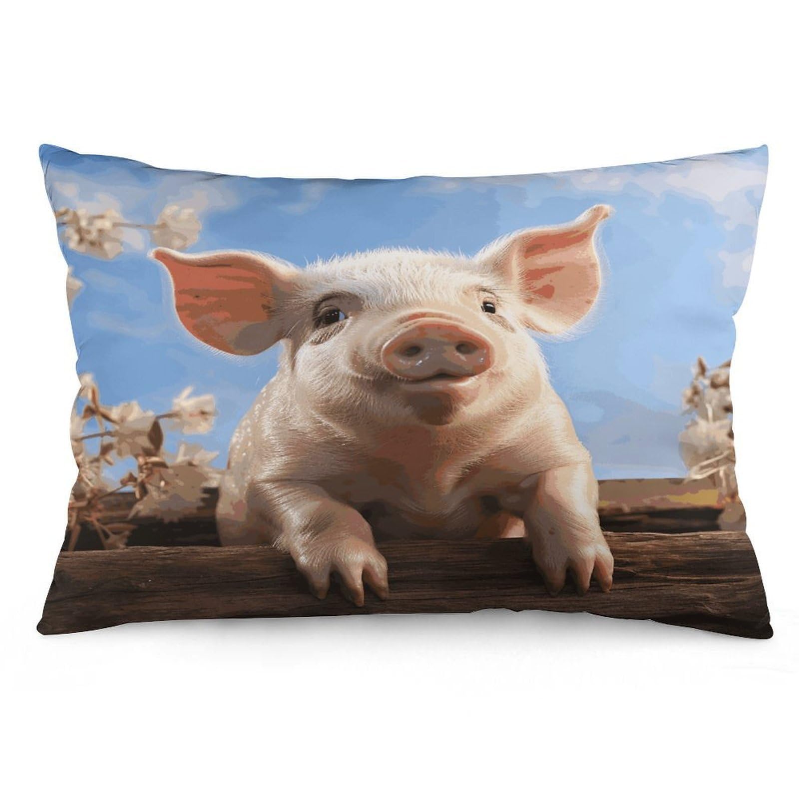Wsoihfec Style Smiling (23) Throw Pillow Covers Decorative, Pillow Cases Soft Plush, Modern Farmhouse Boho Cushion Cover For Bed Couch Sofa Living Room Spring Decor12 X20