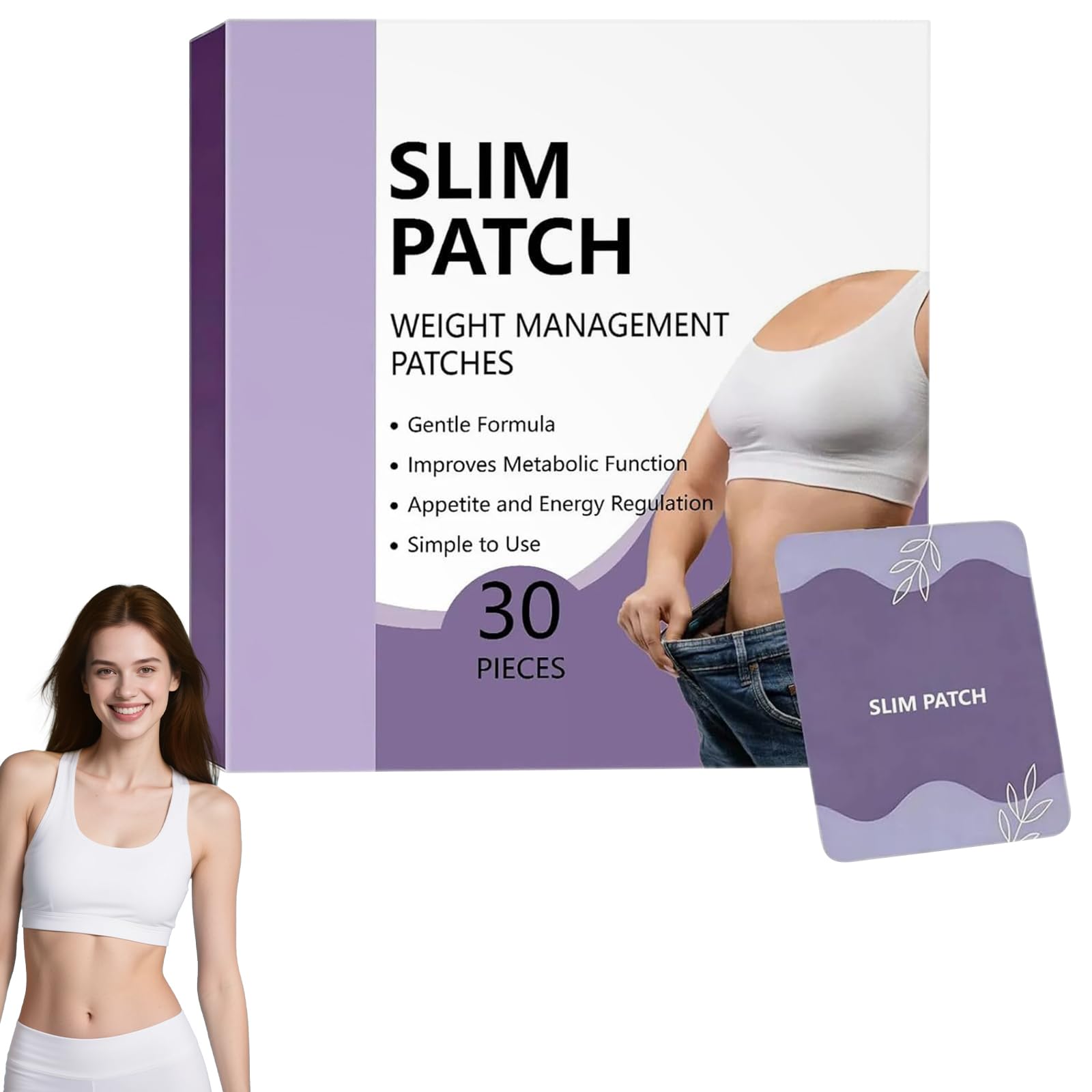 Photo 1 of ***FACTORY SEALED ***Felyaru Akemi Slim Patches, Natural Body Management Patches for Women and Men -Mild Formula for All Skin 30 Count (1-Pack) M