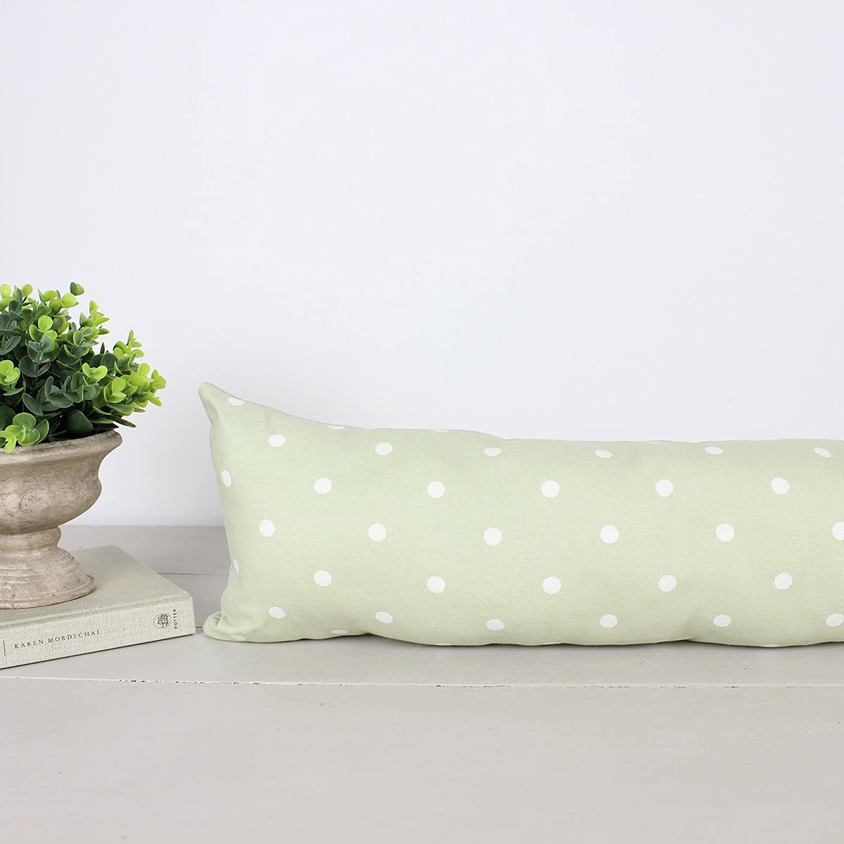 Harrison Cropper Green Dotty Sage Draught Excluder