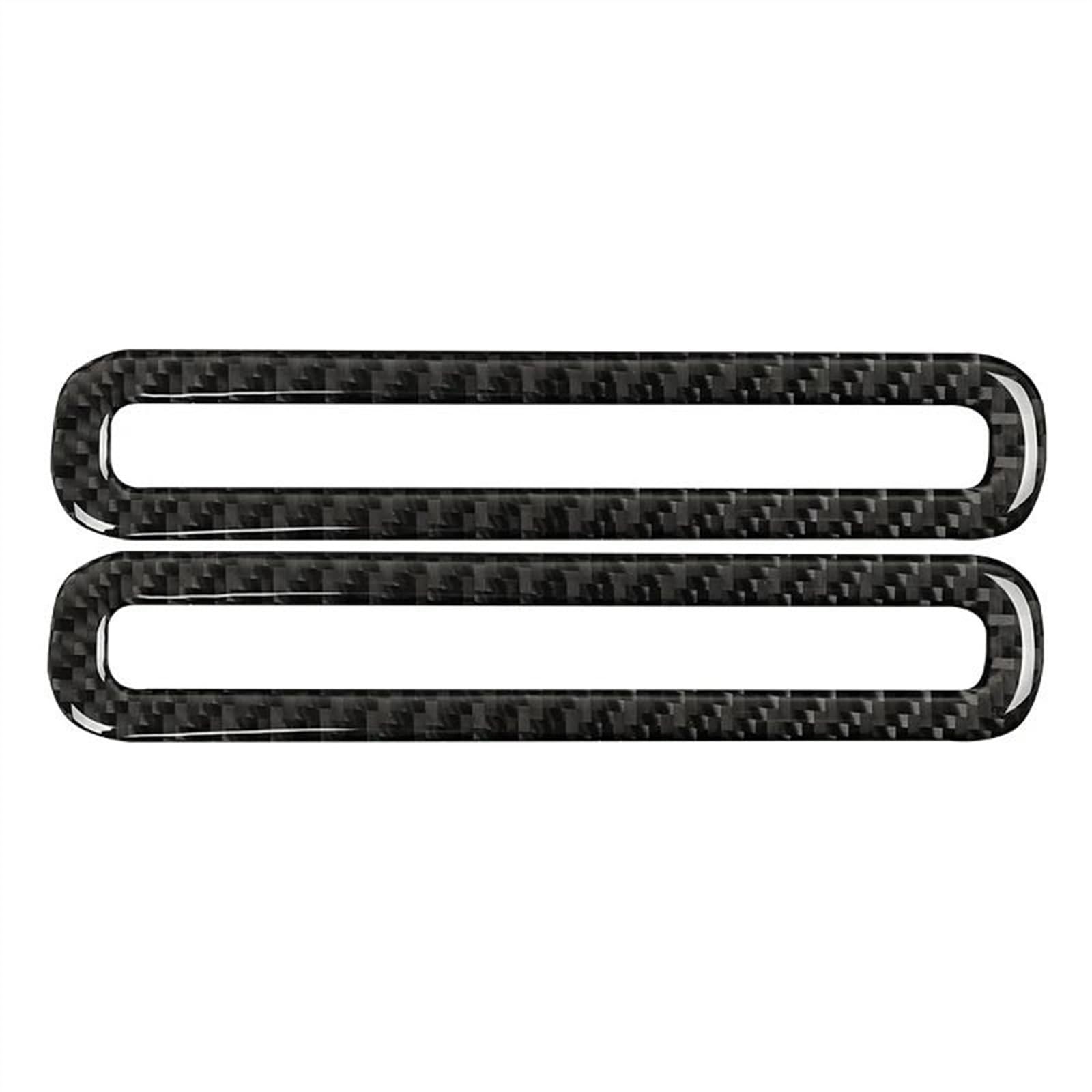 Auto Interior Side Door Defogger Air Vent Outlet Frame Cover for Ford for Mustang GT 2015-2021 Anti-dust(Black)