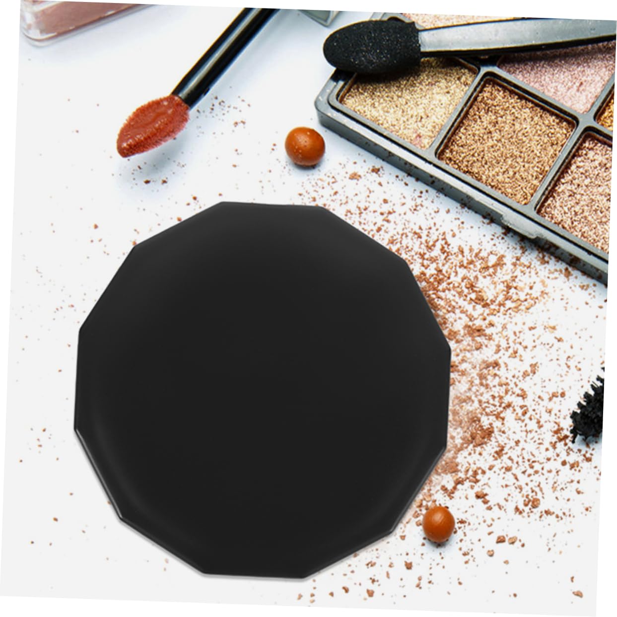 2stücke Kosmetikspiegel mit Faltkappe Tragbarer Reisespiegel mit Vergrößerung und Normalansicht Kompakt und Schützbar für Make-up Unterwegs