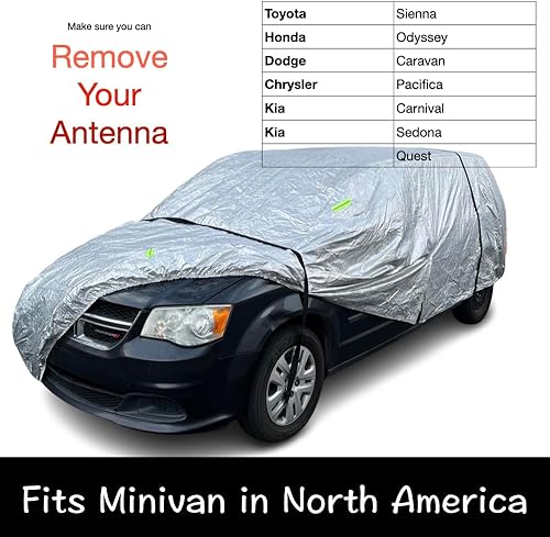 Miniatura 3 de Funda para automóvil Toyota Sienna y funda para automóvil Odyssey, ajuste ideal como funda de mini-furgoneta para caravana, Pacífica, carnaval,