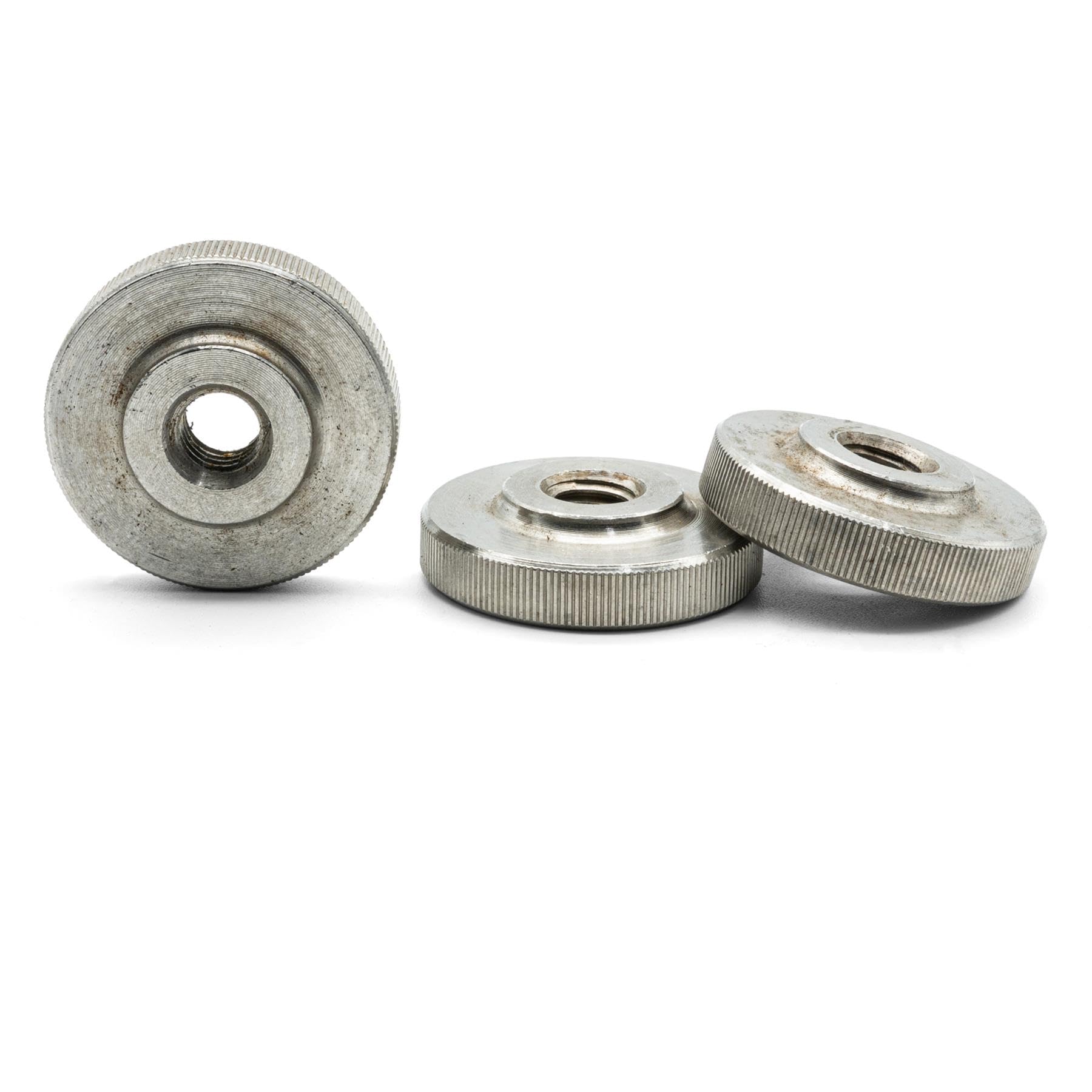 Hippo Hardware M10 (10mm) Knurled Thumb Nuts Hand Grip Knob Thin Type Stainless DIN467 (Pack of 5)