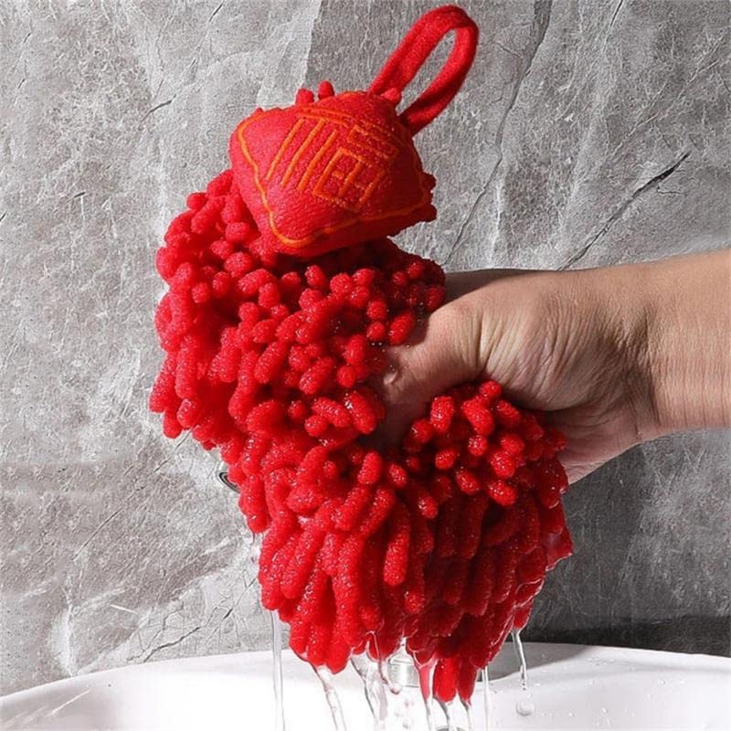Asciugamano In Ciniglia Pulisci Le Mani Palla Morb Assorbente Asciugatura Rapida Con Anello Appeso Per Cucina Domestica Bagno Asciugamani In Microfibra