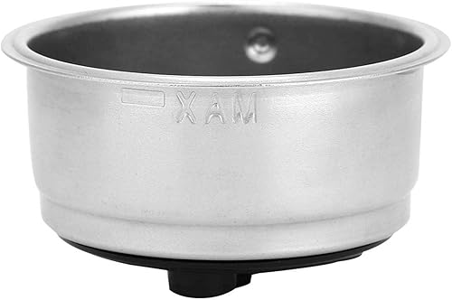 Filtro de café de acero inoxidable, filtro de cesta de 2.008 in, filtro para cafetera, accesorios para cafetera, gotero de café para oficina en casa