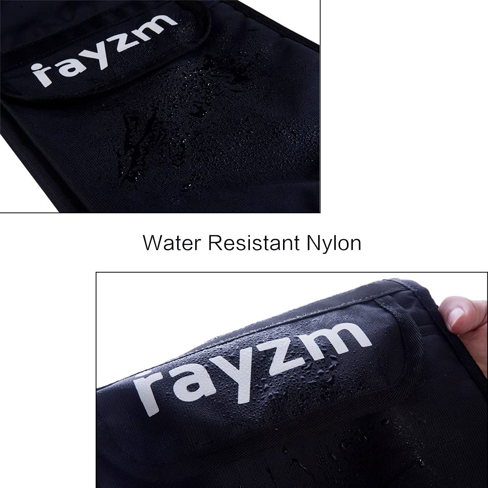 Rayzm Borsa (Custodia) per Bacchette Batteria con Tasca Esterna, Astuccio in Poliestere con Maniglia e Ganci per Timpani, Internamente 4 Tasche Contengono Fino a 12 Coppie di Bacchette