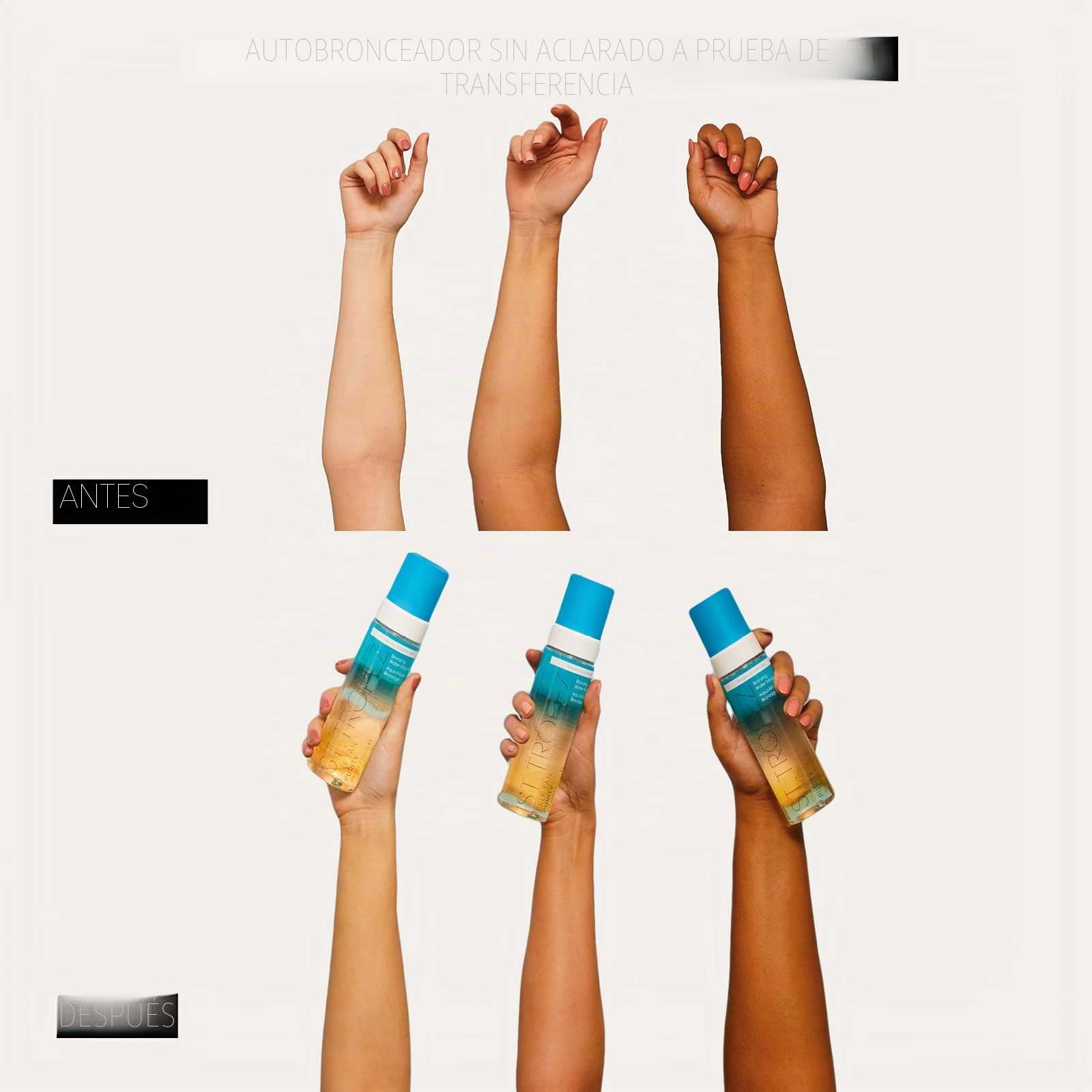 St.Tropez Mousse De Agua Bronceadora, Vegano, para todos los tonos - 200 ml.
