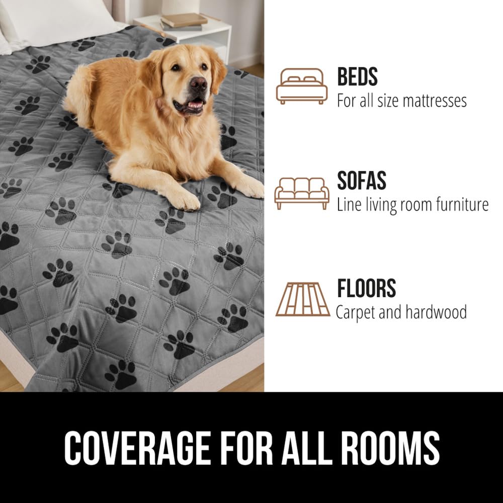 Manta impermeable para perro, funda de sofá de 52 x 82 pulgadas para perros, lavable, protege el sofá, los muebles, la jaula, el automóvil, suministros esenciales para mascotas, funda de 8