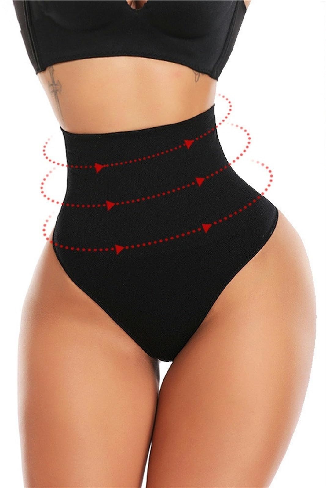 LYGBAOFUL Damskie majtki wyszczuplają o wysokiej talii Bezszwowe stringi Butt Lifter Shapewear Lady Bielizna kontrolująca brzuch