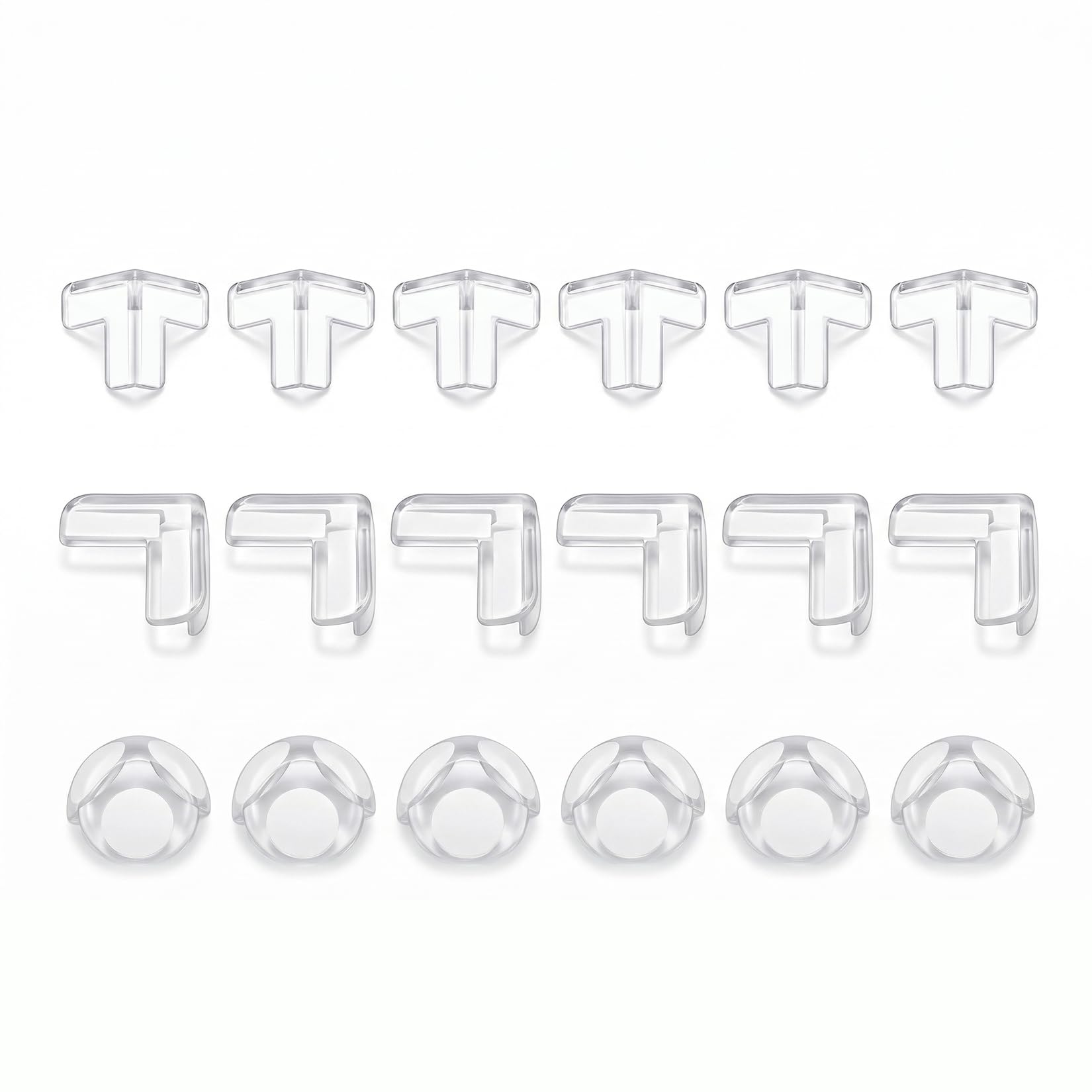 Corner Protectors for Baby 18 Pack, Thick Table Furniture Edge Protectors with Strong Adhesion, Table Corner Guard & Edge Safety Bumpers Clear