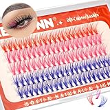 Colored Cluster Eyelashes Wispy Individual Lashes Mink DIY Eyelash Extensions 3 Colors False Lashes