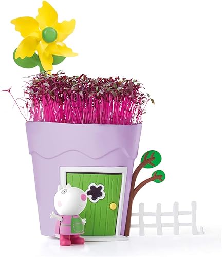 Peppa Pig PP104 Peppa Pots Suzy Sheep - Kits de hábitat de animales e insectos para niños, morado, 4.1 x 4.7 x 6.2in