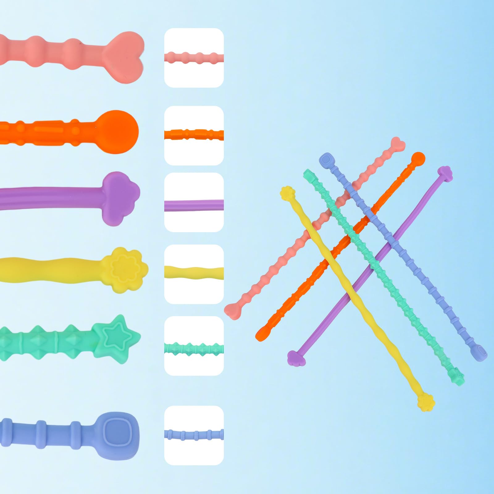 Penitue 6pcs Sensory Stick Toys - Image 4