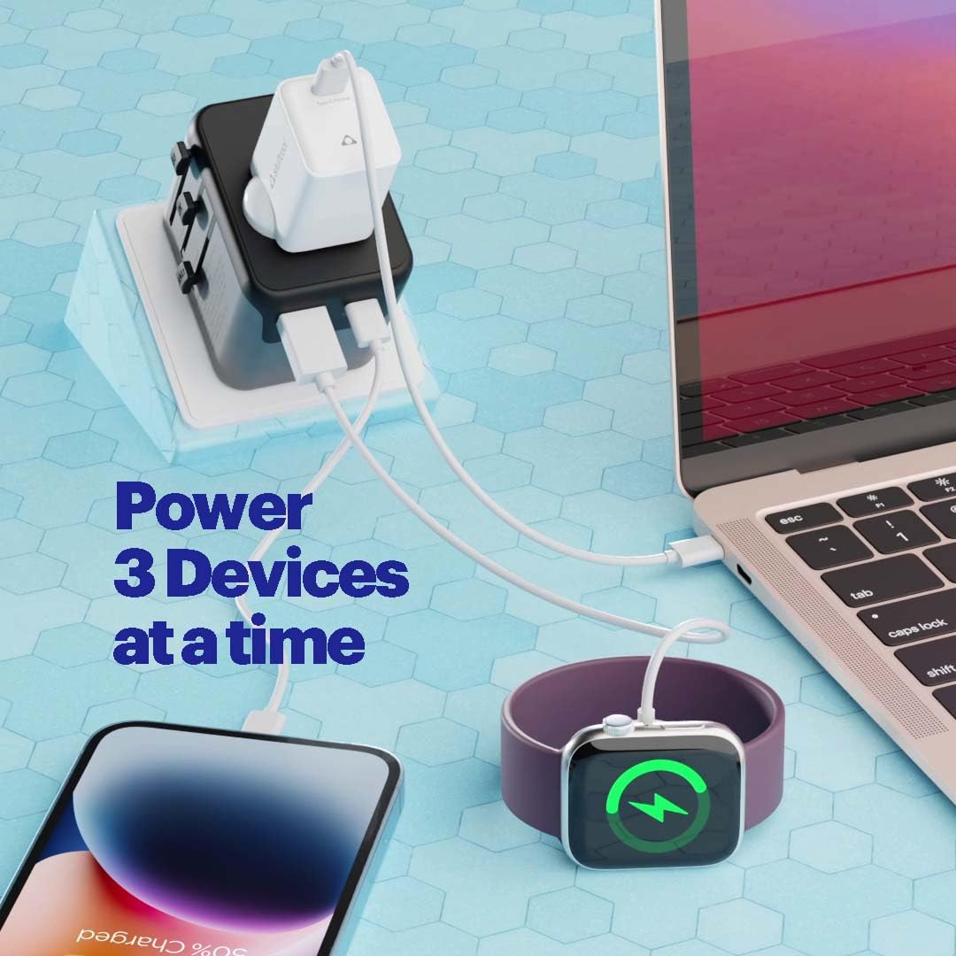 Stuffcool Jetset Made in India Universal Travel Adapter with US, UK, EU, AUS pins, Works in 150+ Countries, 5 Stuffcool Jetset Made in India Universal Travel Adapter with US, UK, EU, AUS pins, Works in 150+ Countries, - Image 5