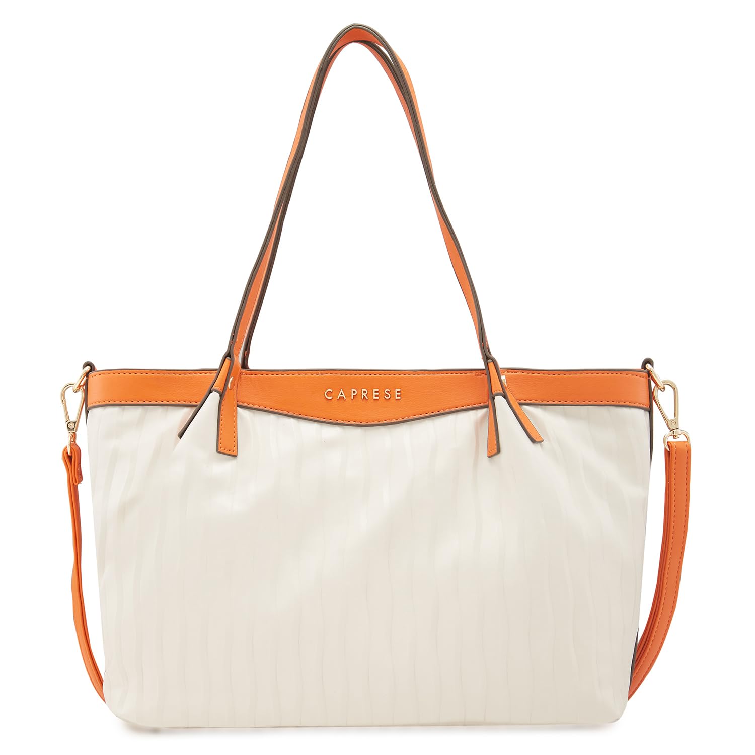 Caprese Shyla Satchel, Cream-Large | Sleek Solid Designed Shoulder Bag for Women with Adjustable Sling Strap | Spacious Compartments | Perfect for Casual/Party & Daily Use (B0DDCM3Q5B) Amazon Price History, Amazon Price Tracker