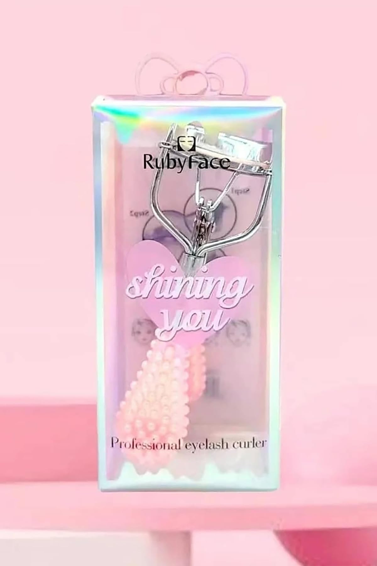 ruby face Kirpik Kıvırma Makası & Kirpik Kıvırıcı Pembe