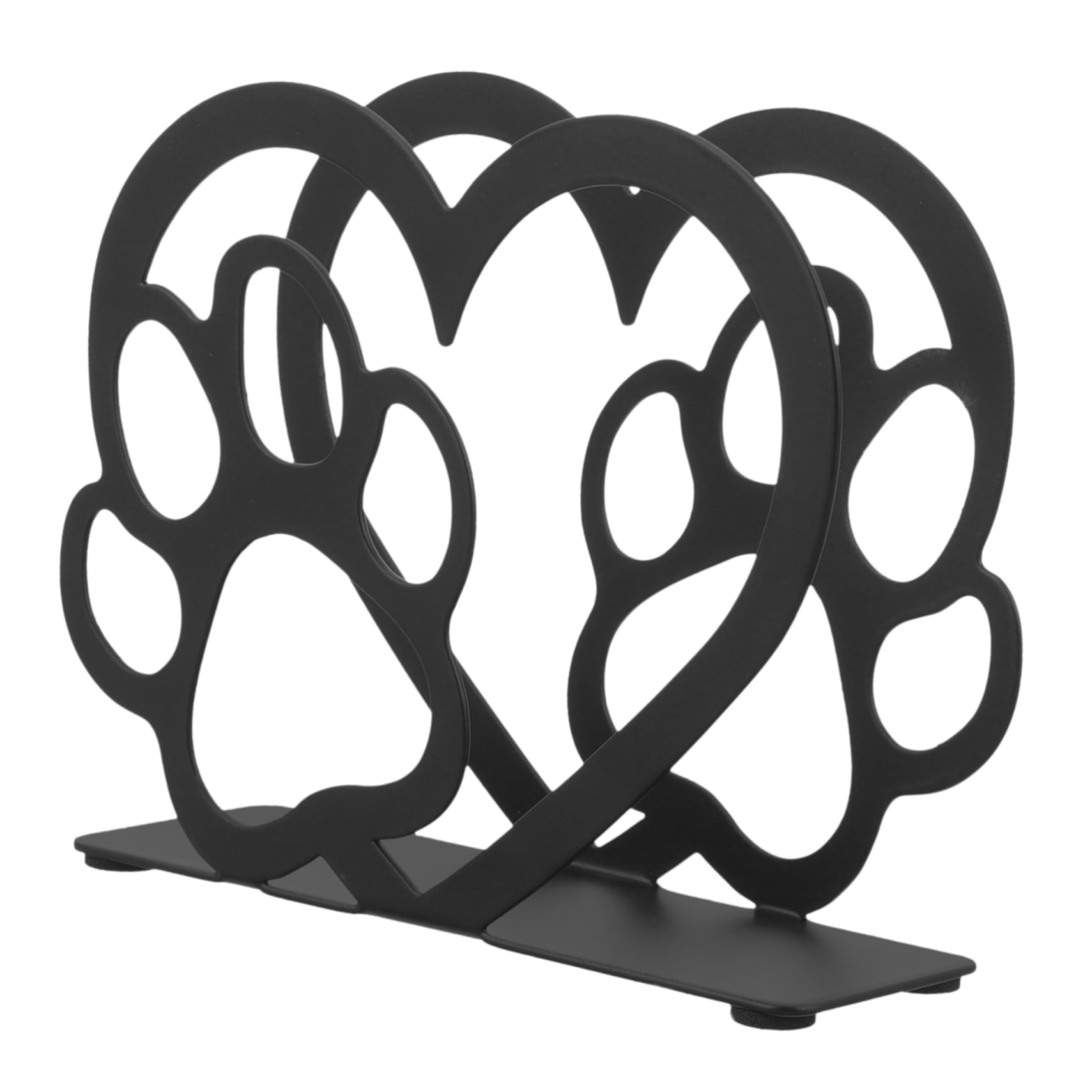 SHINEOFI 5 Piezas Porta pañuelos verticales Servilleta servilletero rústico comida Poseedor encimera servilletero de barra cesta de mesa de mesa planchar Black