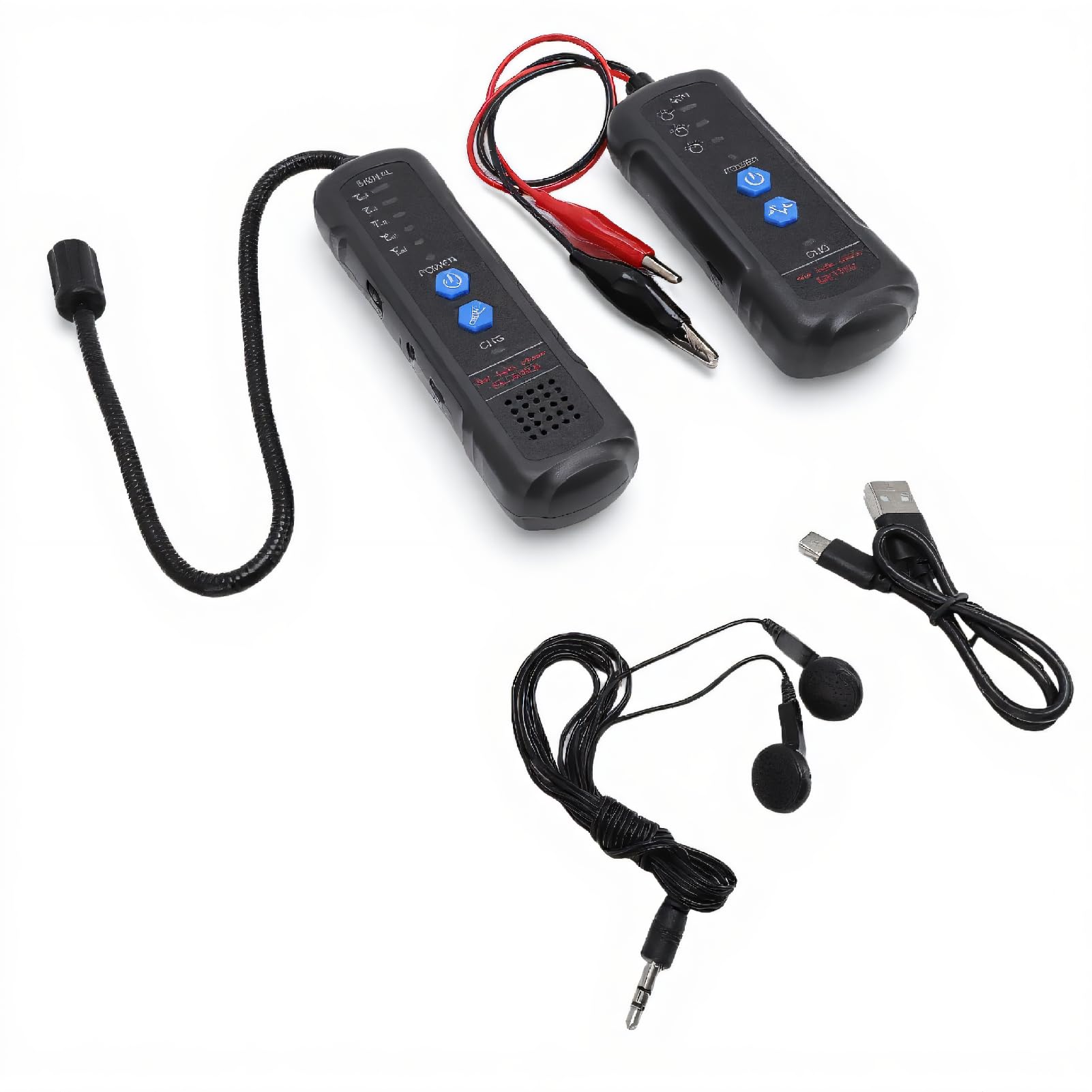 Localizzatore di Cavi Interrati, Tester per Cavi con profondità di 6,6 Piedi e Lunghezza di 1640 Piedi, con Jack per Auricolari, Batteria da 1100 MAh, per Recinzioni per Cani,