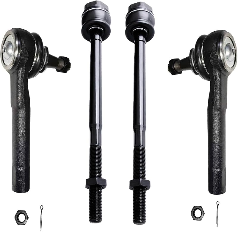 Kit de terminais de direção dianteiros internos e externos KDSA ES3488 ES3493 para Cadillac Escalade, GMC Sierra, Yukon e Tahoe – 4 unidades