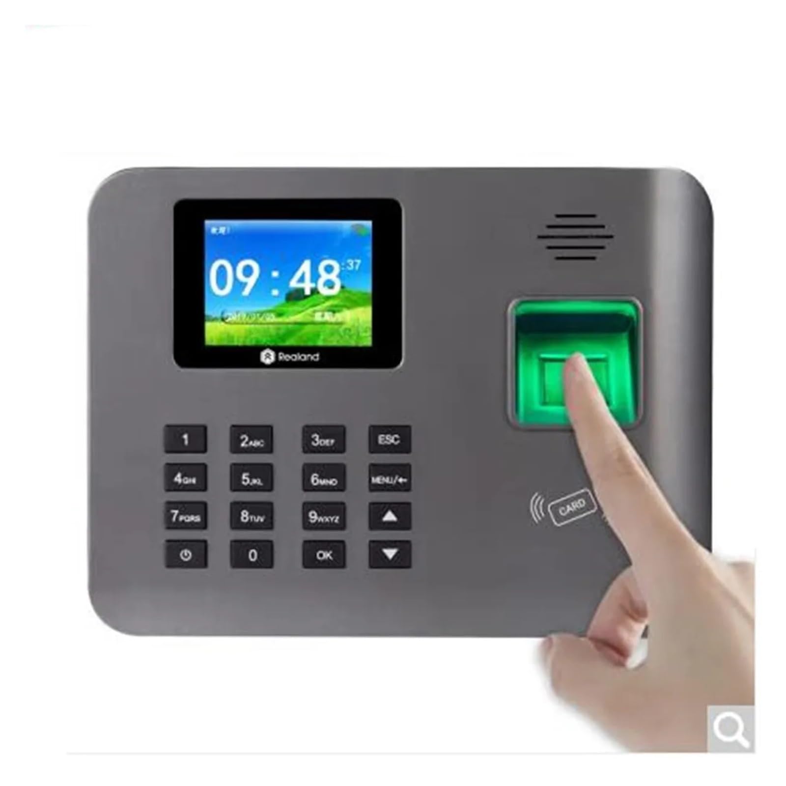 Máquina biométrica de asistencia de empleados, Pantalla TFT de 2,4 pulgadas, batería integrada, WIFI, máquina de tiempo de asistencia con huella dactilar, reloj de tiempo GPS, máquina de Control elect