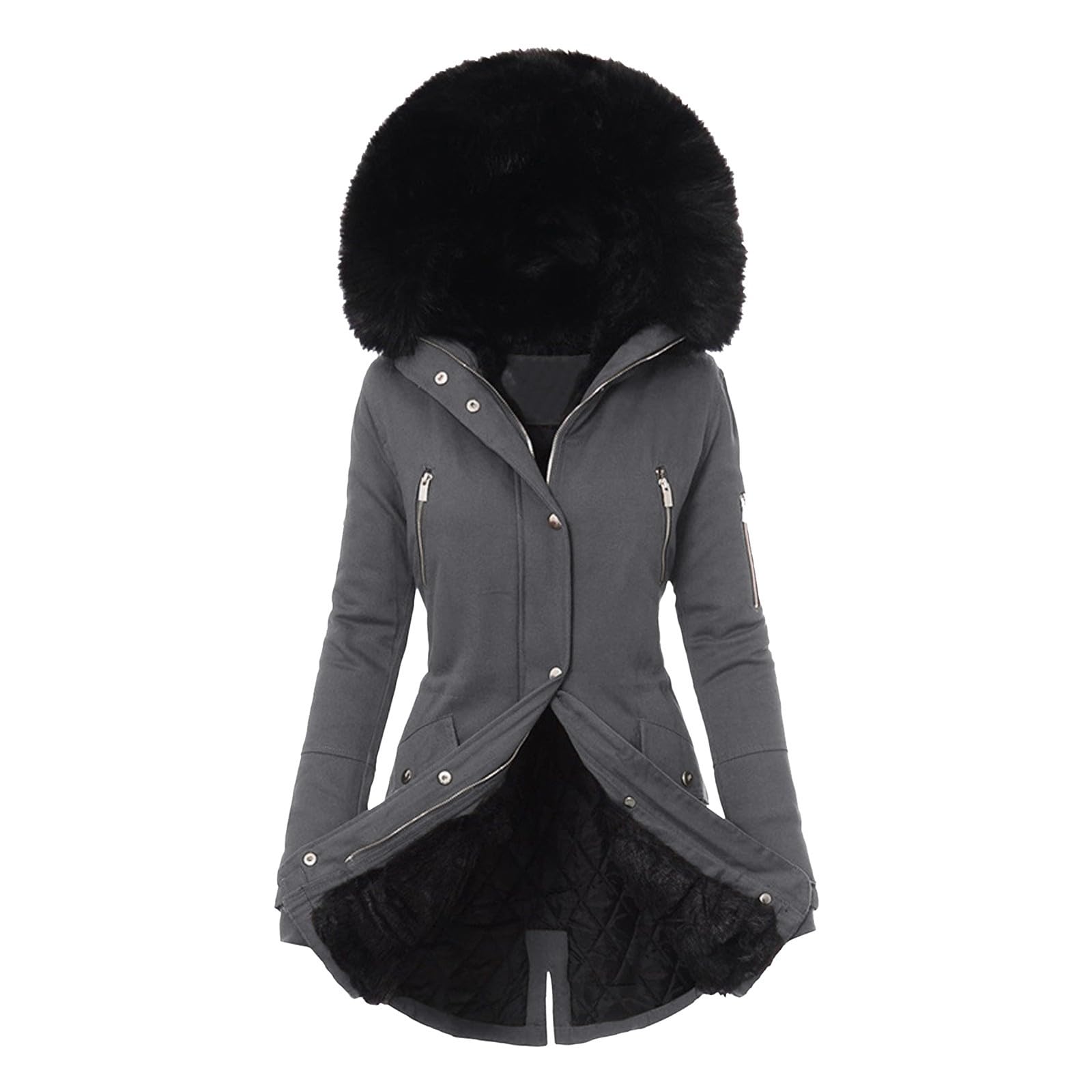 Générique Manteau Femme Hiver Veste Laine Sweat Polaires Chic Doudoune Grande Taille Chaude Vêtement D'hiver Polaire Chaud Manteaux Pour Parka Pull Blouson Vetement Automne D'intérieur Vêtements