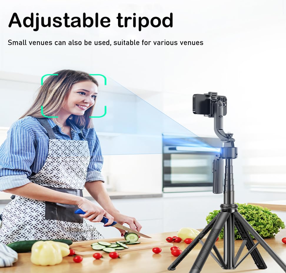 Trípode portátil de mano para iPhone y Android con cardán de 360° 6