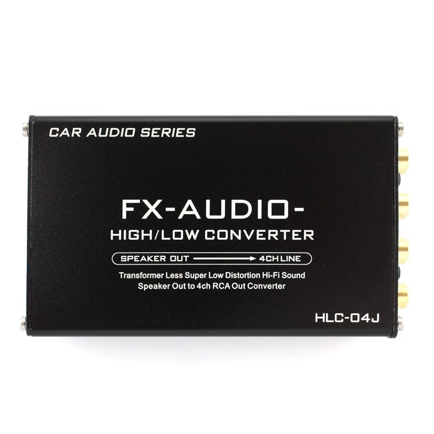 FX-AUDIO HLC-04J ハイ/ローコンバーター FX-AUDIO- HLC-04J 4ch 高音質 超低歪み ハイ/ロー コンバーター