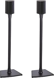 Sanus Wireless Speaker Stand for Sonos Era 100™ - Pair (Black) |, Perfect Stand Setup for Easy and Secure Mounting of New Sonos Era 100™ Speakers - OSSE12-B2